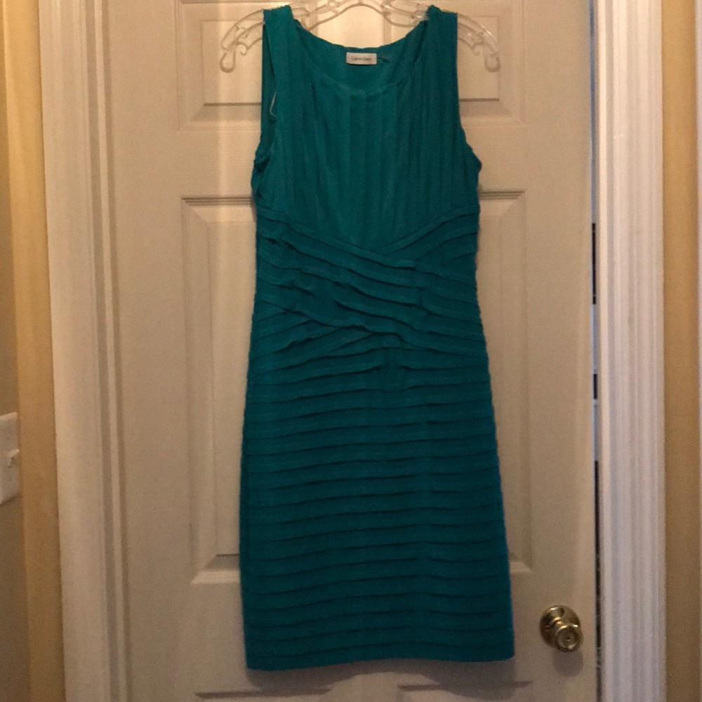 Calvin Klein green dress.  Size 12